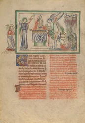 El Séptimo Sello: Un ángel incensando un altar y vertiendo el incensario sobre la tierra